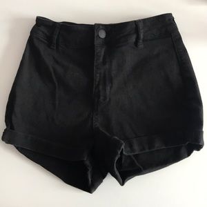 Black high waisted shorts